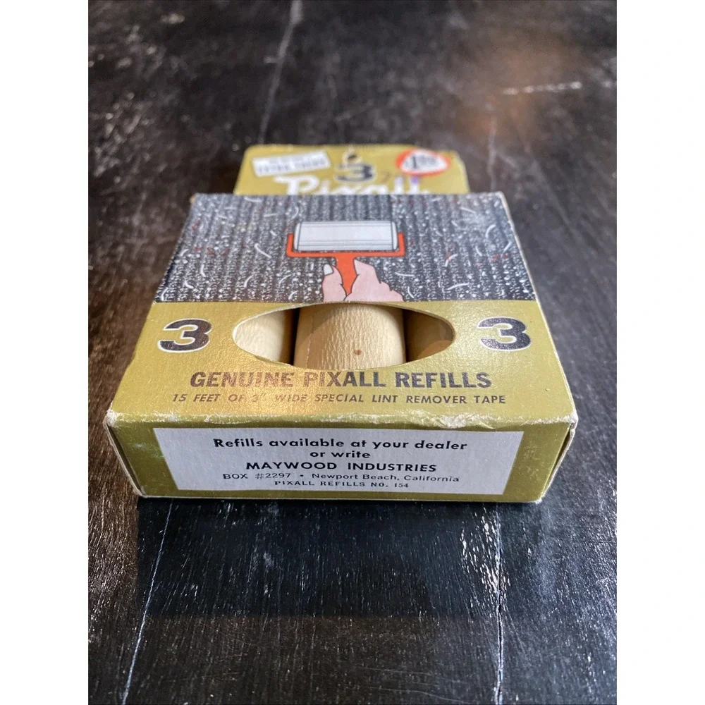 Vintage Pixall Lint Remover Refill Pack 3 Original Packaging Extra Tacky Nos